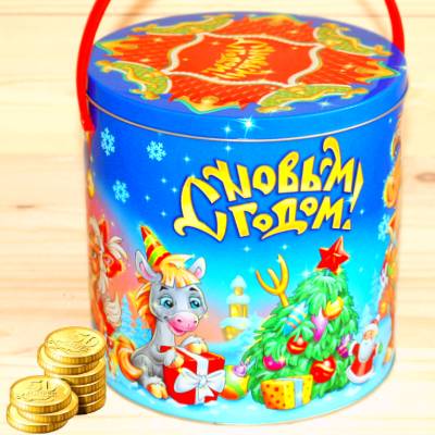 Недорогой детский новогодний подарок 1000 грамм в Пущино
