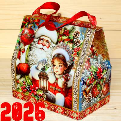 Подарок от Деда Мороза со сладостями детям на Новый Год 2026 в Пущино